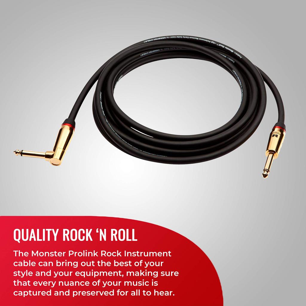 Monster Cable MONSTER CABLE Musical Instrument Guitar Straight XL 600541 Cable, Cable, 12ft, Plug, M, ROCK2-12A,