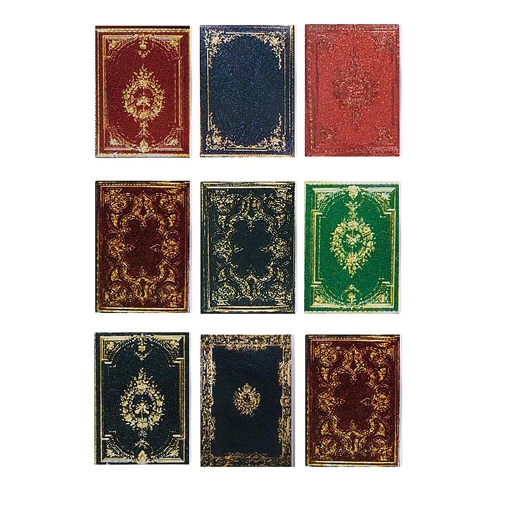 Ролевая игра Европейский стиль Ретро Винтаж Мини-книги Декор кукольного домика Миниатюрный блокнот