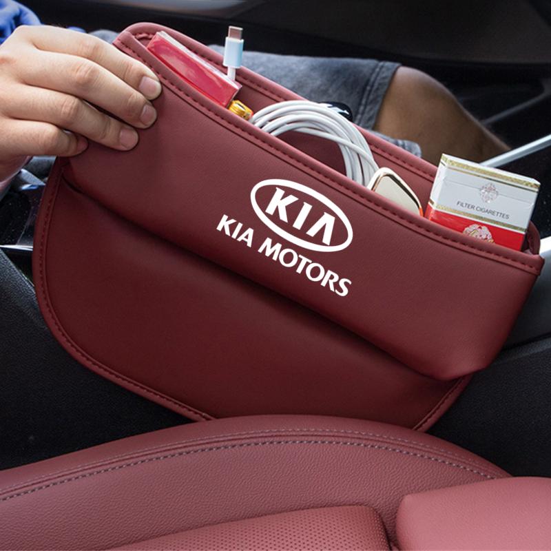 Car Seat Gap Organizer Auto Console Side Seat Filler Box For KIA sportage cerato Optima K2 K3 K4 K5 rio soul stonic Accessories CF5