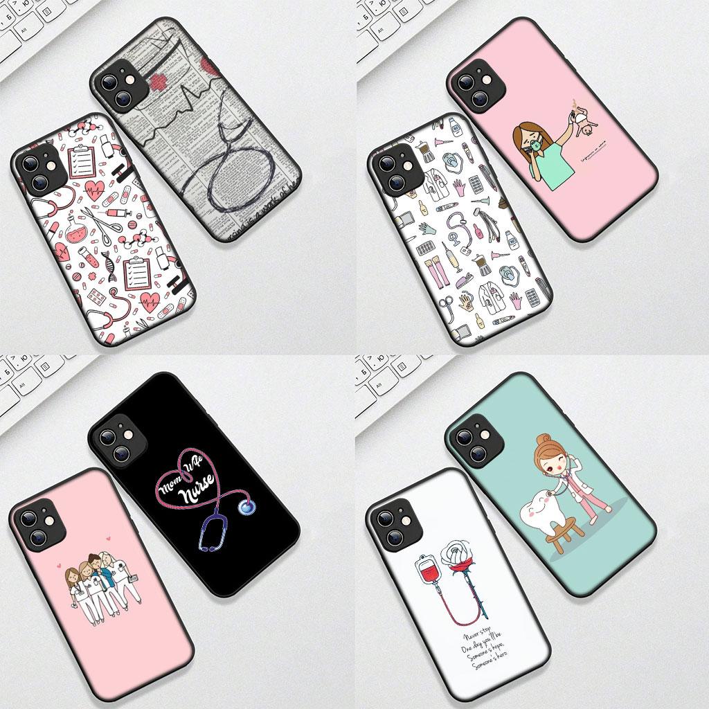 Cover for Motorola Moto Edge 50 30 Fusion 40 NEO Ultra Pro E14 G20 E15 G35 G84 G13 G53 Phone Case Cartoon Medicine Doctor Nurse