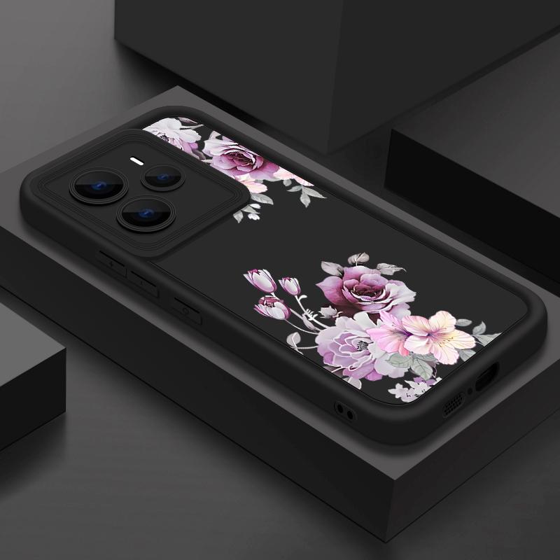 Простой цветочный узор мягкий чехол для телефона TPU для Xiaomi 14T Pro 13T Poco F6 X6 Pro M6 X5 Redmi Note 14 13 Pro 12 11 10 матовый противоударный бампер