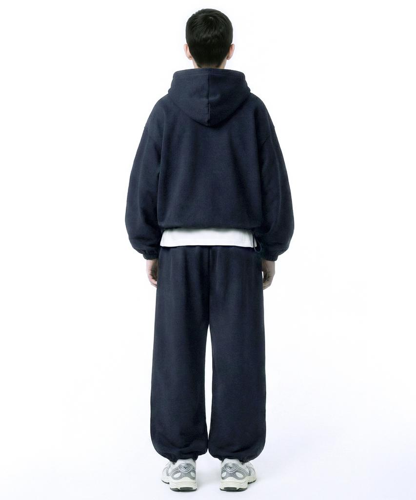 PRINOAR Small Slow And Soft String One-Pleat Wide Pants - Navy