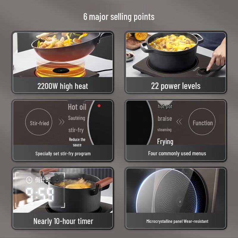 SUPOR Smart Touch Induction Cooker CN plug (adapter included)