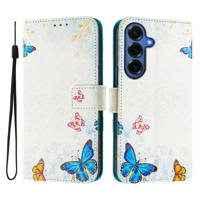 Роскошный кожаный чехол-книжка для Samsung Galaxy A37 A57 S26+ Чехол-книжка для Samsung S26 Plus 5G Coque Кошелек Сумки Чехлы с цветами