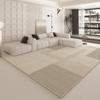 Крем-белый ковер для гостиной, высококлассный, легкая роскошь, нескользящий коврик для пола, прикроватный коврик для спальни, домашний современный минималистичный ковер