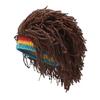 New Arrival Rasta Wig Cap Unisex Hip Hop Braided Cosplay Party Beanie Hat Jamaica Handmade Cap Reggae Dreadlocks Africa Roots Wig
