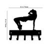 1pc  Hip Hop Girl Dance - Key Hooks Holder - 6 Inch Wide/9 Inch Wide Metal Wall Art Metal Sandblasted, Iron Art,Coat Hanger