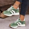 2026 Spring Women's Casual Leather Sneakers with Thick Soles and Slim Waist, Size 43.