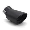 Black 62MM Stainless Steel Automobiles Car Exhaust Pipe Tip Pipe Tail Muffler Cover Car Styling