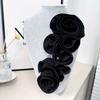 1 шт. Ручной работы Черно-белая Тканевая 3D Цветочная Аппликация DIY Свадебное Платье и Украшение для Официального Наряда, Свадебные Аксессуары