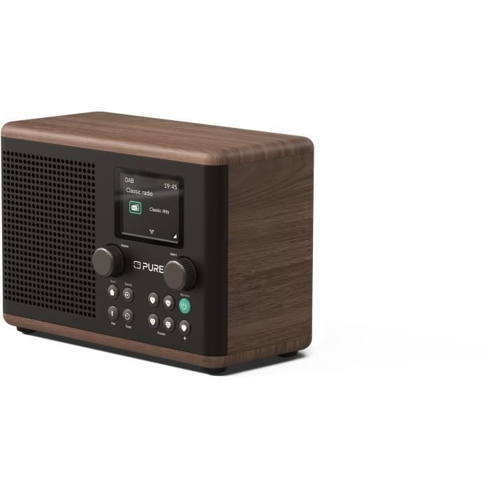 Radio numérique - pure - classic h4 - café noir/noyer