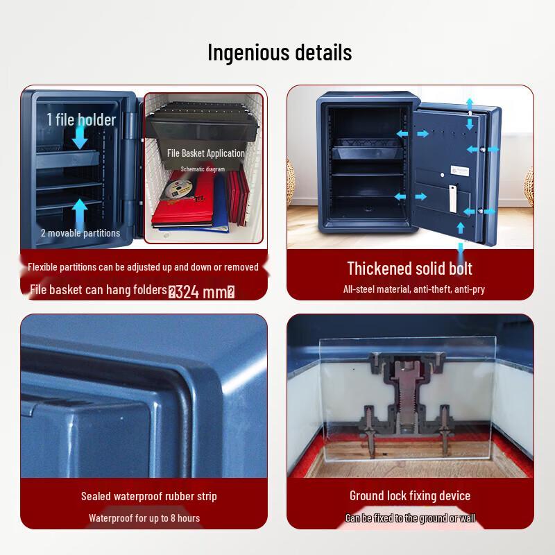 Shield Home Fireproof Anti-theft Safe with Mechanical Lock