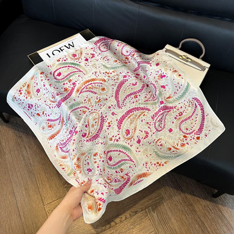 New versatile fashion silk small square scarf professional scarf silk scarf spring and summer matching scarf temperament simple silk scarf