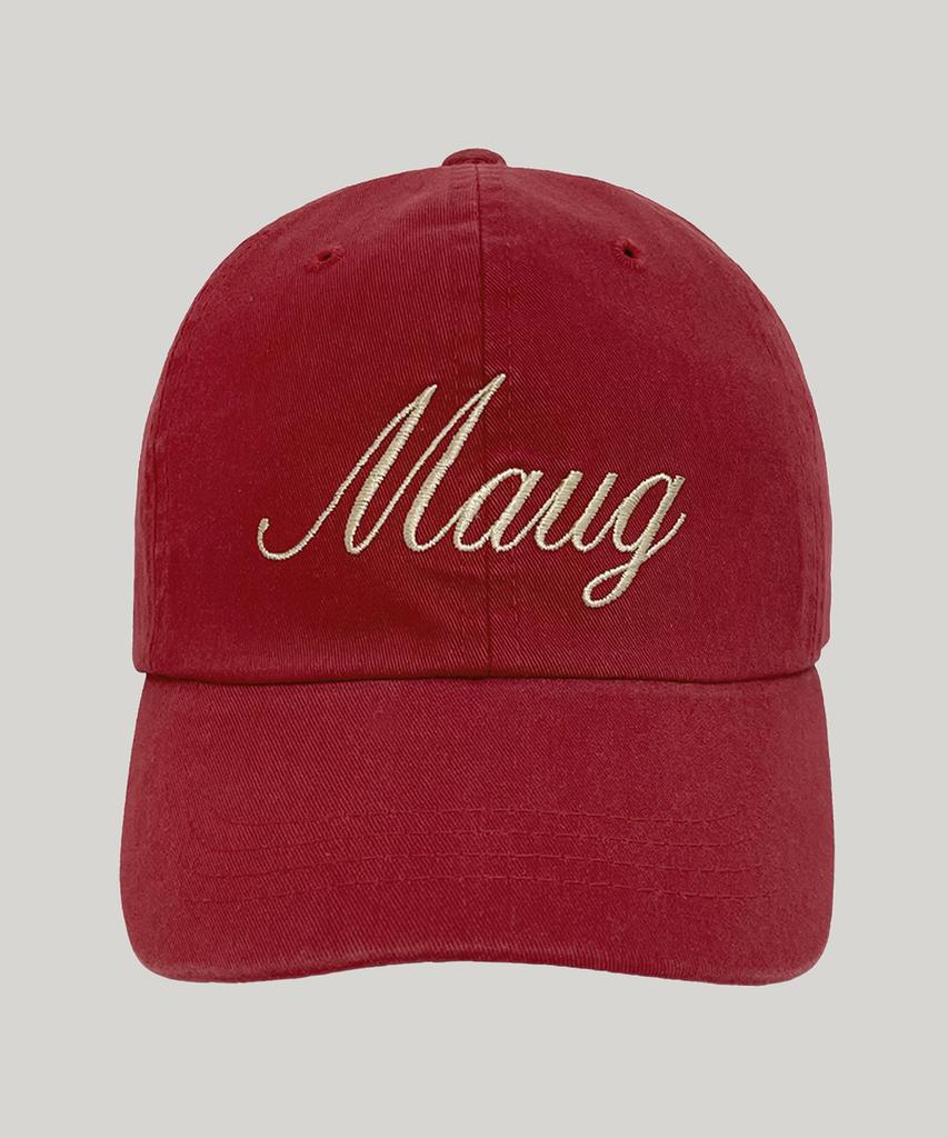 Кепка-бейсболка Maugeu Daily Lettering, стираная, красная
