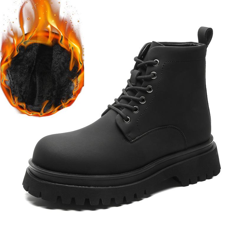 Ботинки Martin мужские осенне-зимние усиленные локомотивные ветрозащитные кожаные ботинки с большой головкой 70033-J