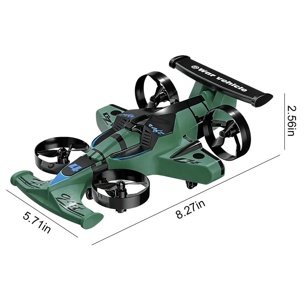 Земля Воздух Радиоуправляемый Квадрокоптер и Дрифт Автомобиль 360 Вращение Режим Безголовый Радиоуправляемый Самолет Рождественские Подарки на День Рождения для Взрослых и Мальчиков-Подростков
