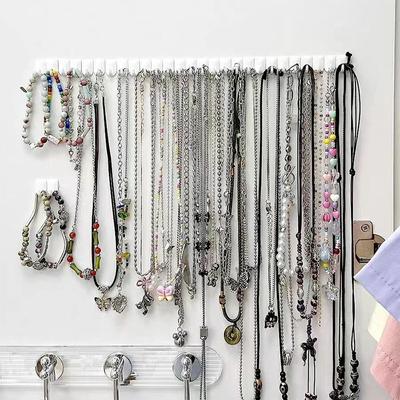 9 шт./компл. клейкая паста настенная вешалка для хранения ювелирных изделий дисплей ювелирных изделий крючки держатель для хранения органайзер для сережек колец ожерелий вешалка