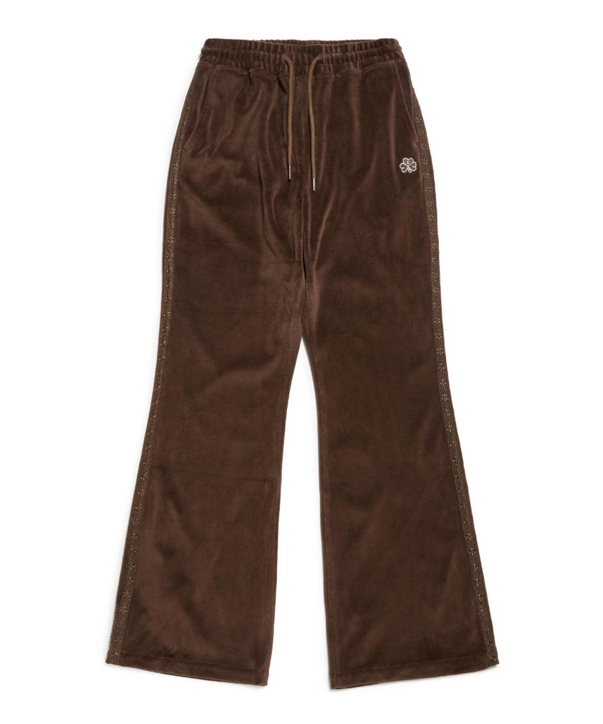 MARK GONZALES Women'S Club Velvet Bootcut Pants - Brown