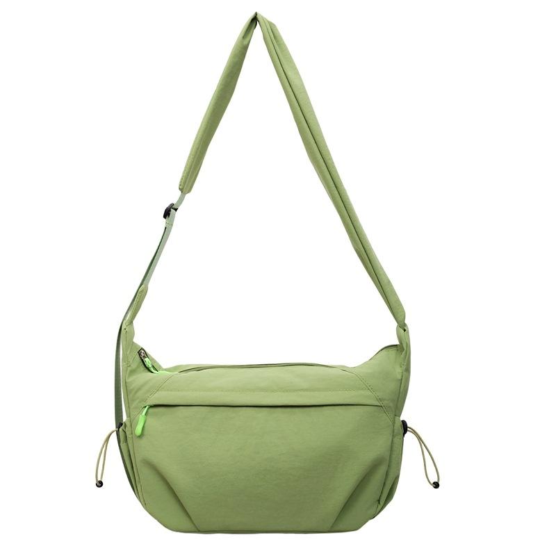 Korean Niche Solid Color Shoulder Bag Fashionable and Simple Dumpling Bag 2025 Autumn New Commuter Large-capacity Messenger Bag