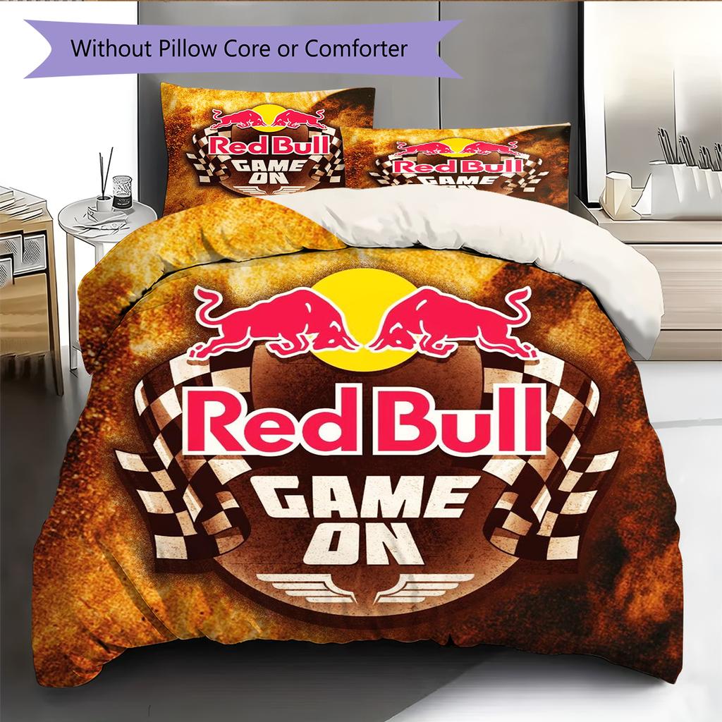 New York Red Bulls Pattern Bedding Home Decoration Birthday Gift (1 * duvet cover + 2 * pillowcase, without core)