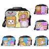 Lankybox Insulated Lunch Box Bag For Kids With Large Capacity And Adjustable Strap For Outdoor Fun