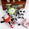 Basketball Baseball Basketball Plush Toy Keychain Football Plush Key Ring  Female Lady Girl