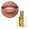 Fashionable Tooth Caps Hollow Single/Double Vertical Teeth Caps Dental Grills Jewelry Unique Dental Accessory for Women