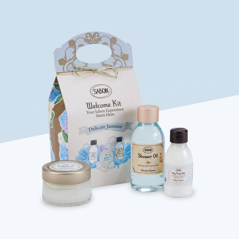 Sabon Welcome Kit Planning (Shower Oil 100ml + Body Scrub 60g + Silky Body Milk 50ml) 3 types (optional)