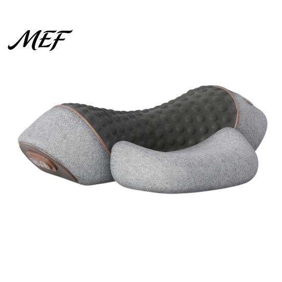 Relaxing Neck Support for Home Electric Massager Pillow, 3-in-1 Cervical Massage Heat Vibration And Lift Travel Pillow Function, Ergonomic Memory Foam