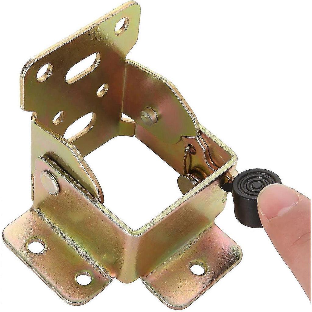 12pcs Self-locking Hinge, 90 Degrees Iron Lock Extension Table Leg, Foldable