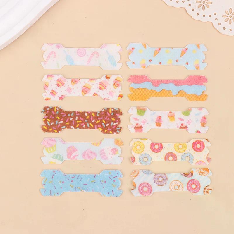 10 шт. Детские противохрапящие носовые пластыри Цветная помощь для дыхания для мальчиков и девочек Гипоаллергенная назальная лента Забавные принты животных Для лучшего