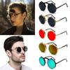 1 PC Vintage Punk Round Flip Up Sunglasses for Men Women Steampunk Driving Sunglasses Summer UV Protection Designer Eyewear