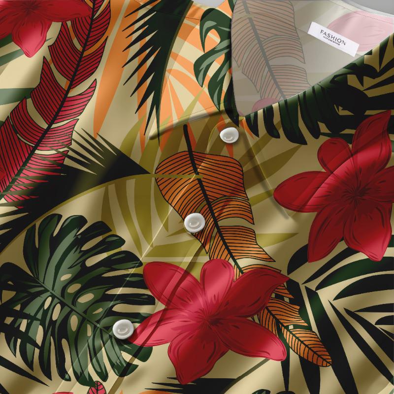 Тайланд Юньнань Фестиваль обливания водой Гавайская рубашка и шорты быстросохнущие - Унисекс Летняя пляжная одежда