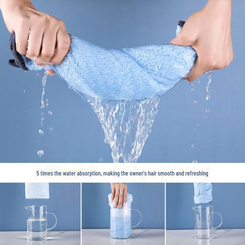 Полотенце для ванны Cross-Border Pet Coral Fleece - суперабсорбент для собак и кошек