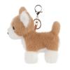 Apricot Lamb Charming Corgi Cute Soft Keychain Plush Toy, Perfect for Boys and Girls, Fits Kids Backpacks and Purses, 13cm