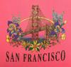 Винтажная футболка 90-х SAN FRANCISCO GOLDEN GATE BRIDGE размер M калифорния одинарный шов