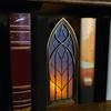 Fantasy Window Book Nook with Light Retro Light-up Window Booknook Bookshelf Insert Decoration Gift for Book Lovers