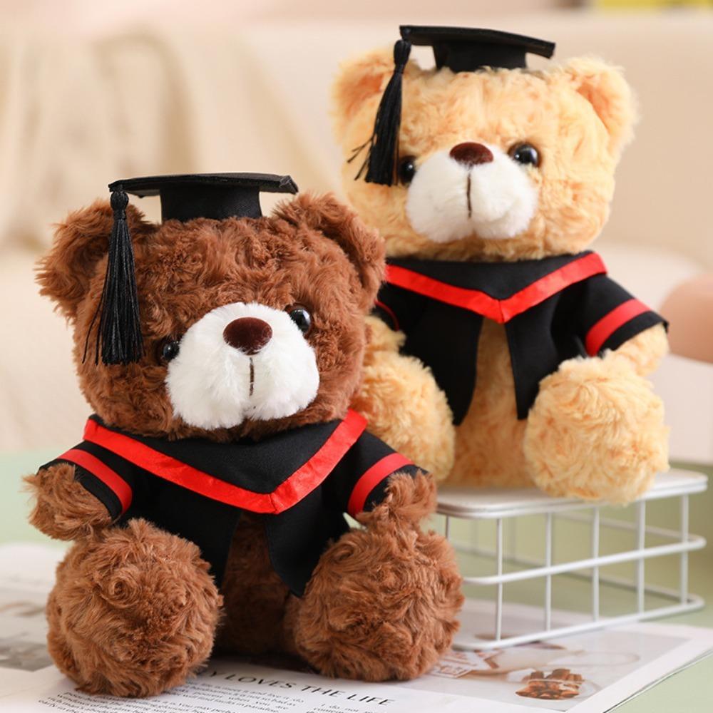 23cm Teddy Bear Doll Small Plush Dr. Bear Cute Plush Toy  Students