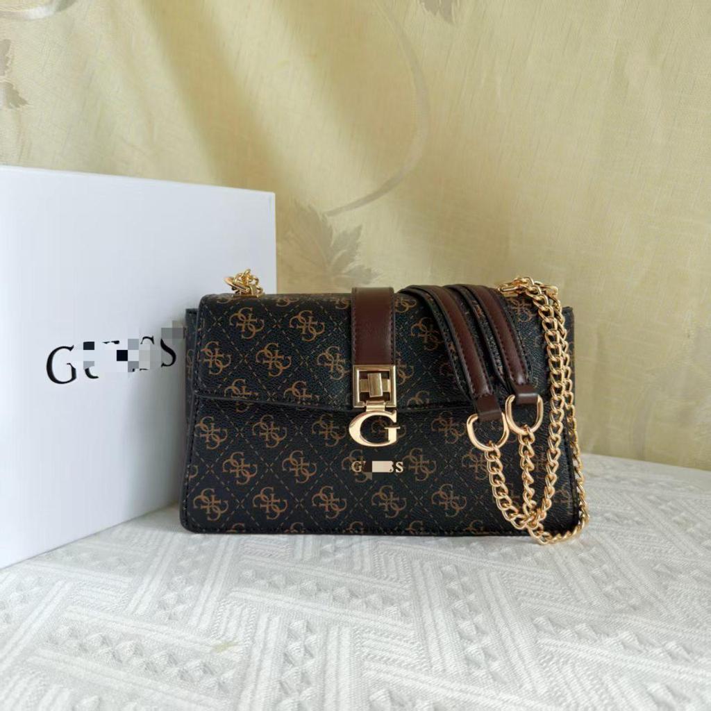 Guess Home Новая Мода Сумка Кросс-боди на Цепочке с Клапаном, Маленькая Квадратная, Принт G