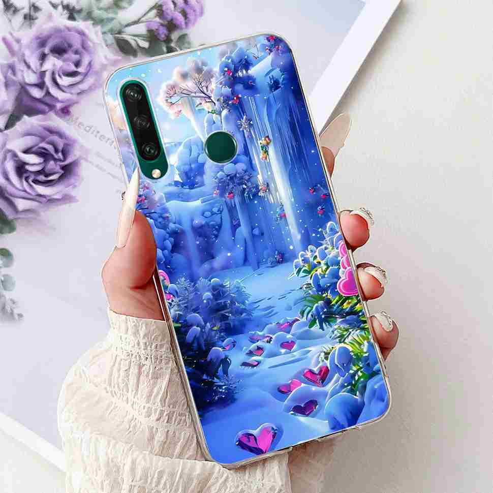 For Huawei Y6p Case Popular Painted Cover Soft Silicone Phone Case For Huawei Y 6p Y6p Y 7p Y7p Back Cover Bumper