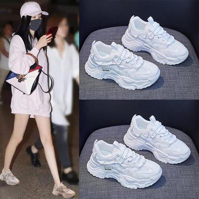Весна 2024 Корейский тренд Женские дышащие кроссовки для бега с увеличением высоты - K-9-2
