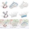 Birthday Present Crystal Party Children's Headwear Rabbit Crown Comb Hairpin