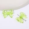 4Pcs Plastic Acrylic Shiny Color Butterfly Bowknot Bows Beads Charm for Necklace Bracelet Earring Hair Ornaments Making DIY Jewelry Accessories