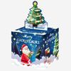 Christmas Santa Themed Claus Gift Pattern Paper Box Holiday Decoration Props