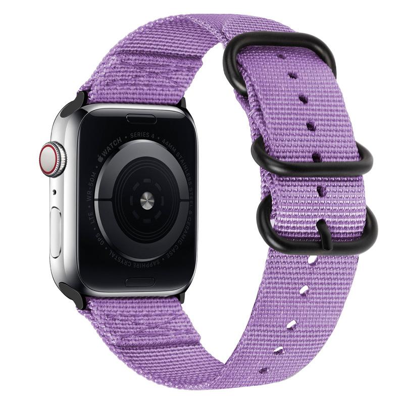 Нейлоновый ремешок для Apple Watch Ultra 2/3 49 мм Ремешок 46 мм 42 мм 45 мм 41 44 40 мм Холщовый браслет iWatch Серия 11 10 9 8 7 6 5 SE Ремень