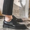 Весенне-осенние новые мужские повседневные деловые кожаные туфли большого размера, популярные модные мужские туфли, британские кожаные туфли на шнуровке 3018-J