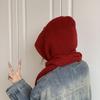 Шляпа Осень и Зима Мода Универсальная Шапка Шарф Интегрированный Теплая Вязаная Шерстяная Шапка Шарф