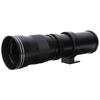 Telephoto Manual Focus Zoom Lens for Nikon F Mount Cameras with 2X Telephoto Zoom Lens Lens, 420‑800mm F8.3‑16 Teleconverter, (Black)