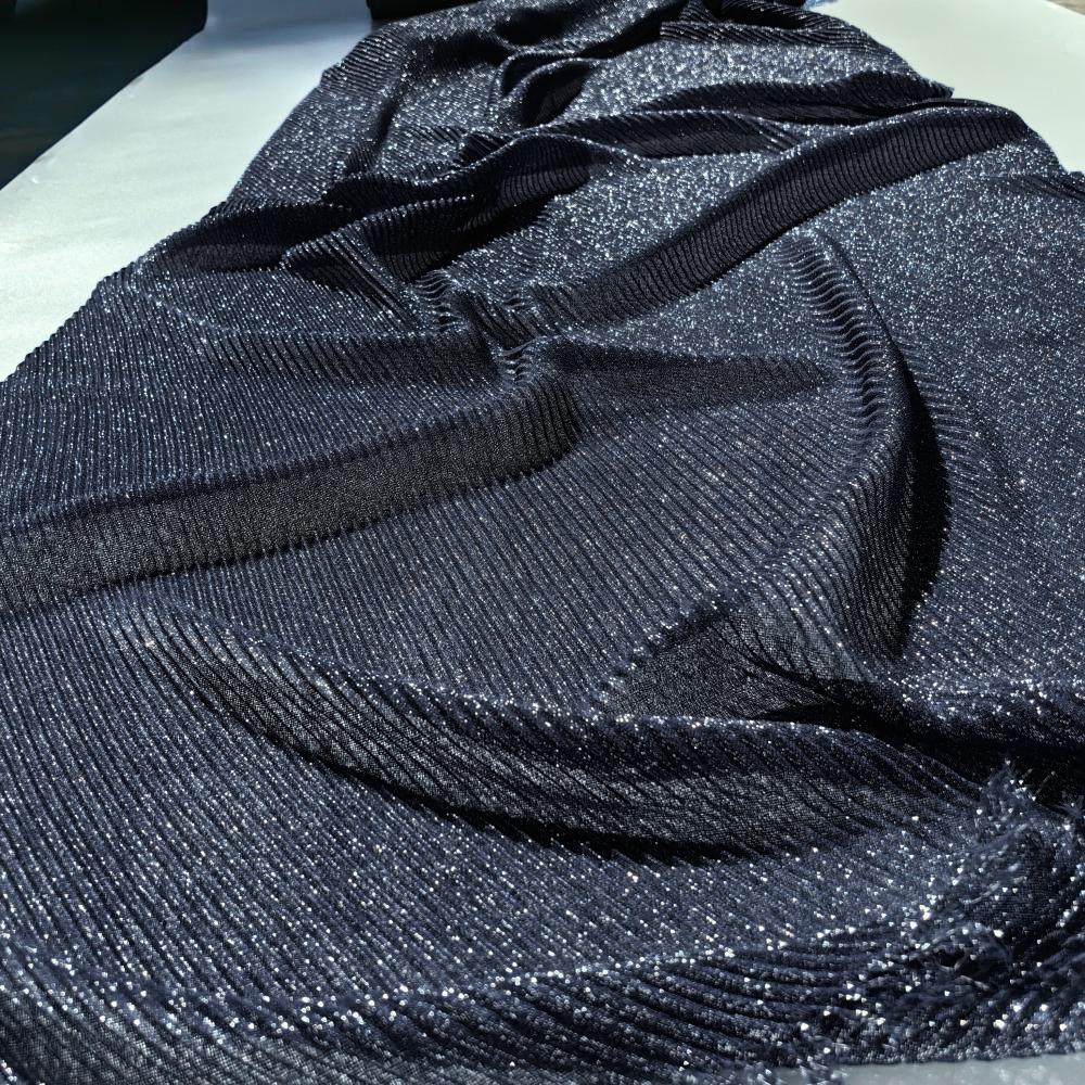 Женский плиссированный шарф жатый хлопок длинный шарф-муфта мятая шаль женский хиджаб мерцание золотой нити мусульманский хиджаб