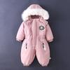Winter Children Clothing Set Thicken Baby Boys Jumpsuit Plus Velvet Baby Ski Suit Warm Boys Overalls Bodysuit for Girl 1-4 Years